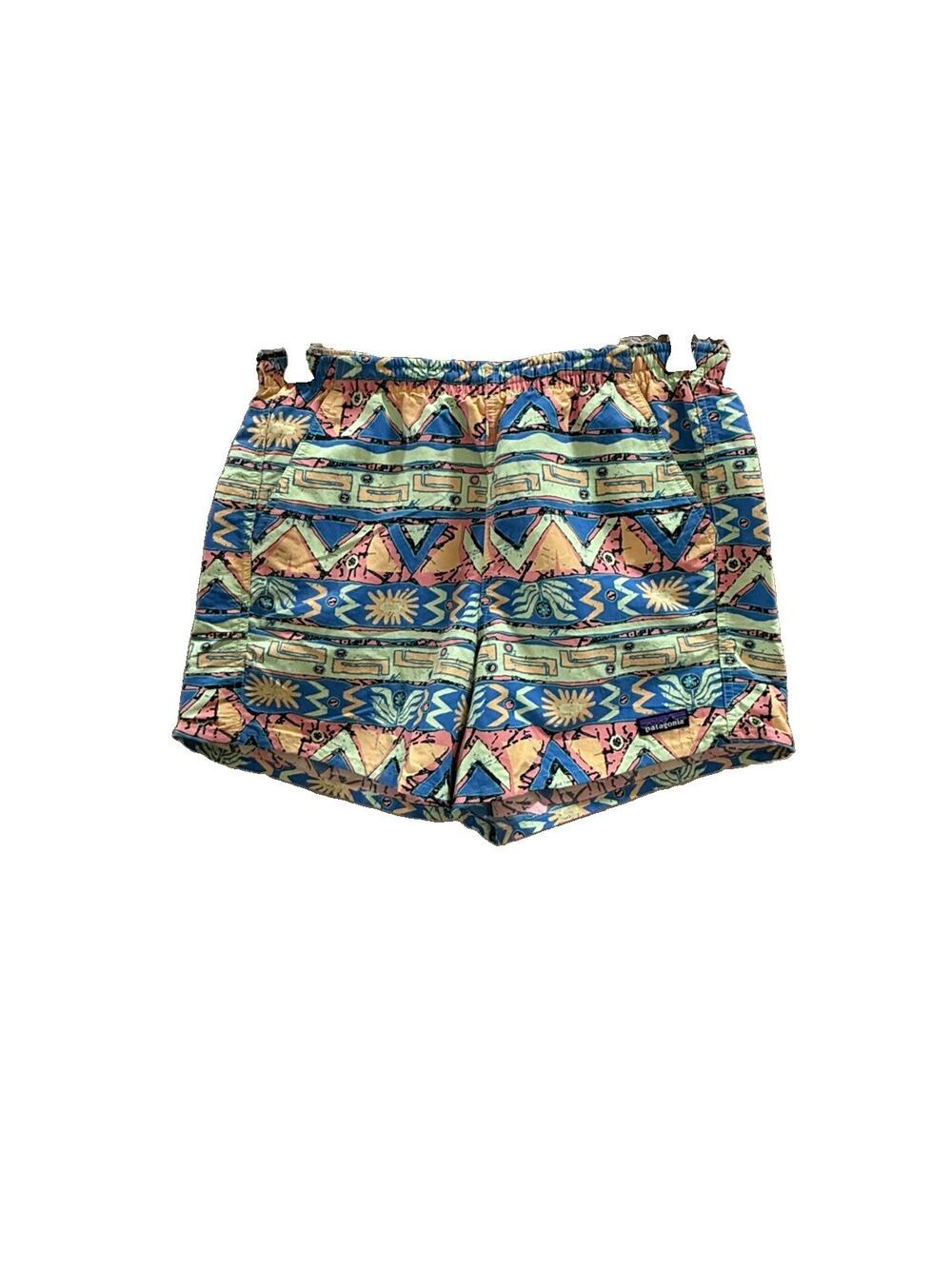 Patagonia 5” Baggies Shorts Men’s Medium High Hopes Geo Salamander Green